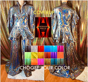 CHOOSE YOUR COLOR HOLOGRAM COVERUP REVEAL COAT