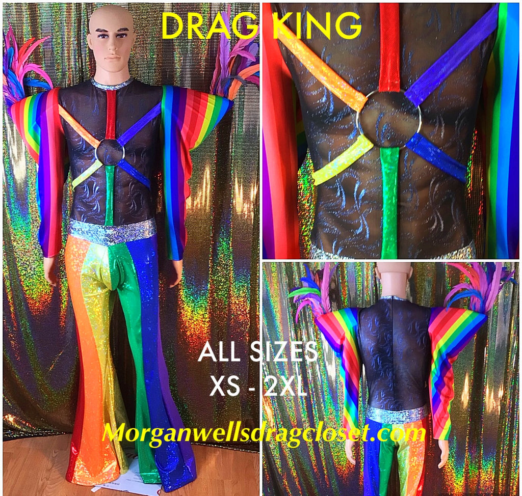 DRAG KING PRIDE HOLOGRAM JUMPSUIT