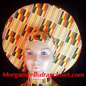 AFRICAN PRINT HAT NO 2