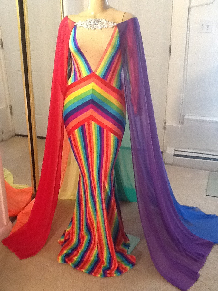 Pride top rainbow dress