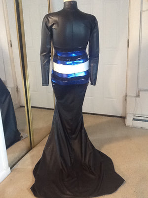 LEATHER PRIDE FLAG DRESS