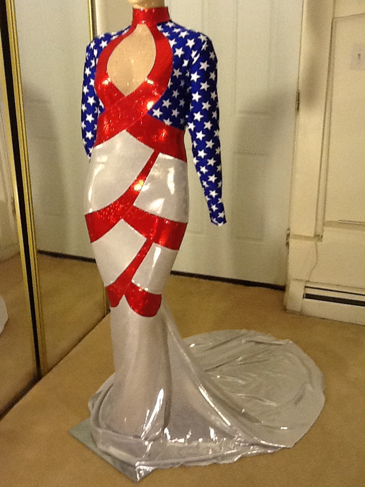 Patriotic top sequin dress